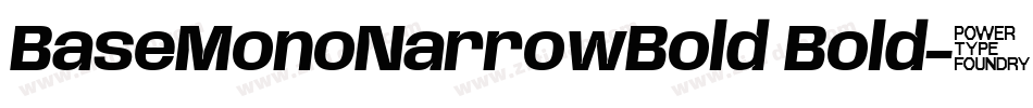 BaseMonoNarrowBold Bold字体转换